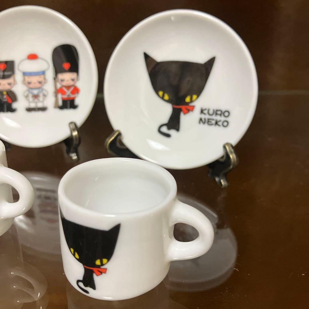 内藤ルネ　ミニチュア　カップ　ソーサー　陶器製　ディスプレイ　昭和　レトロ