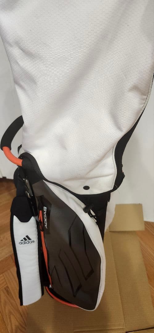 レンさん用adidas ゴルフキャディバッグ ブラック/オレンジ