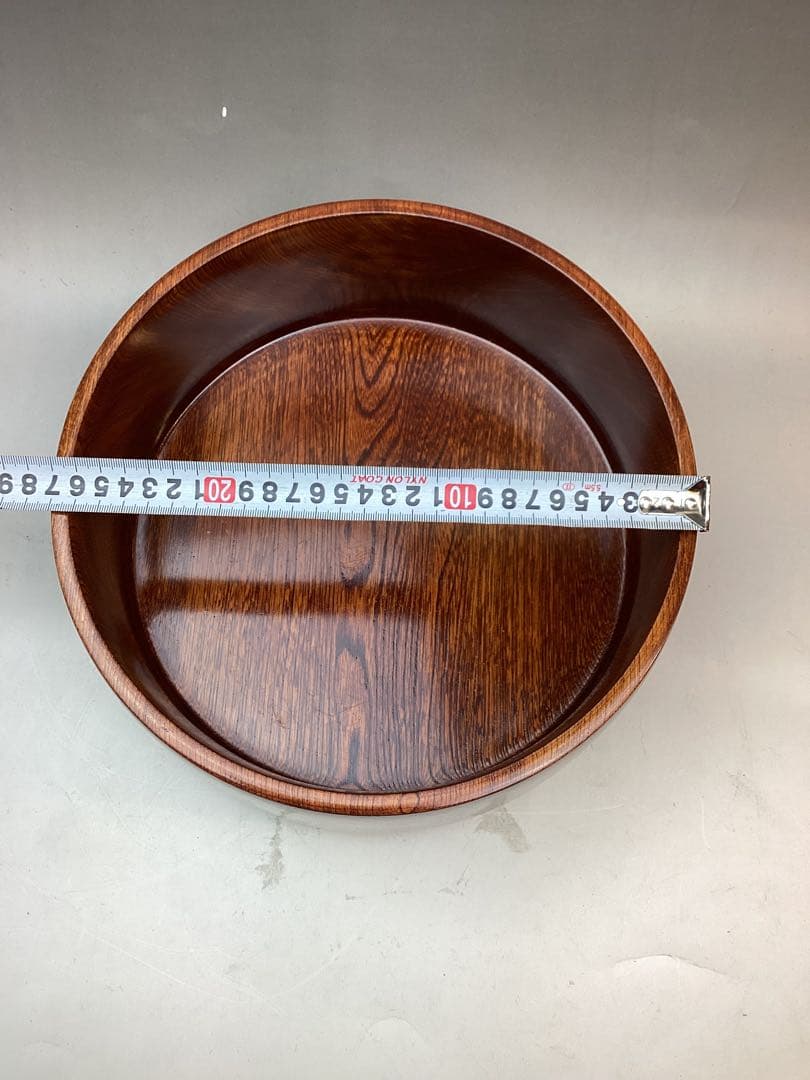 〈未使用〉木製￼ 御茶櫃　ちゃびつ くり抜き　茶道具　直径27cm　送料込み