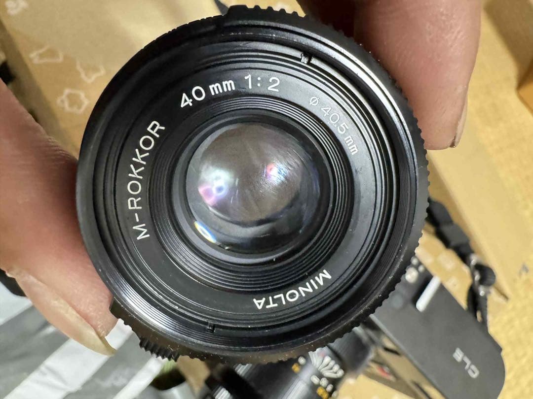 MINOLTA CLE フィルムカメラ M-ROKKOR 40f2 + 90f4