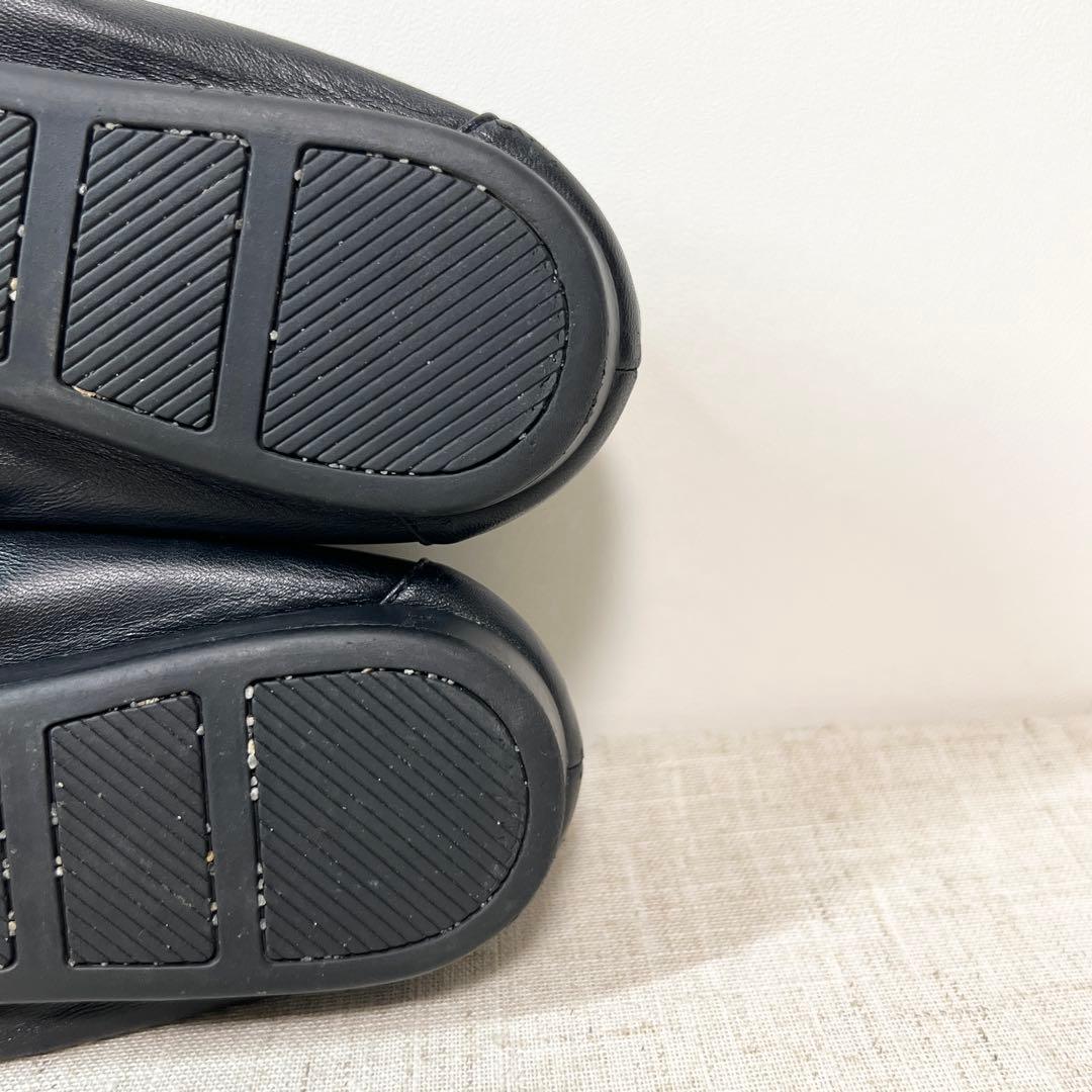 極美品★COLE HAAN コールハーン バレエ フラットシューズ CHロゴ