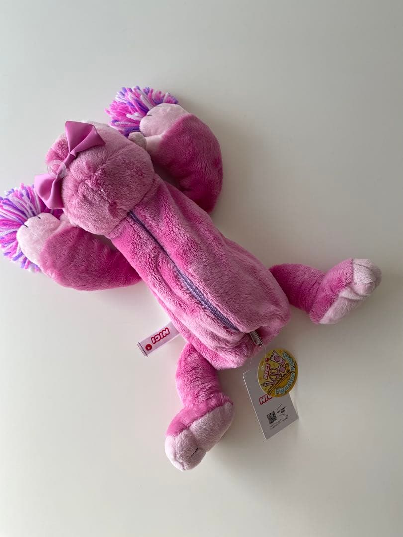 ラスト1点！新品 ニキ NICI ゴリラ　チアリーダー　ペンケース　ぬいぐるみ