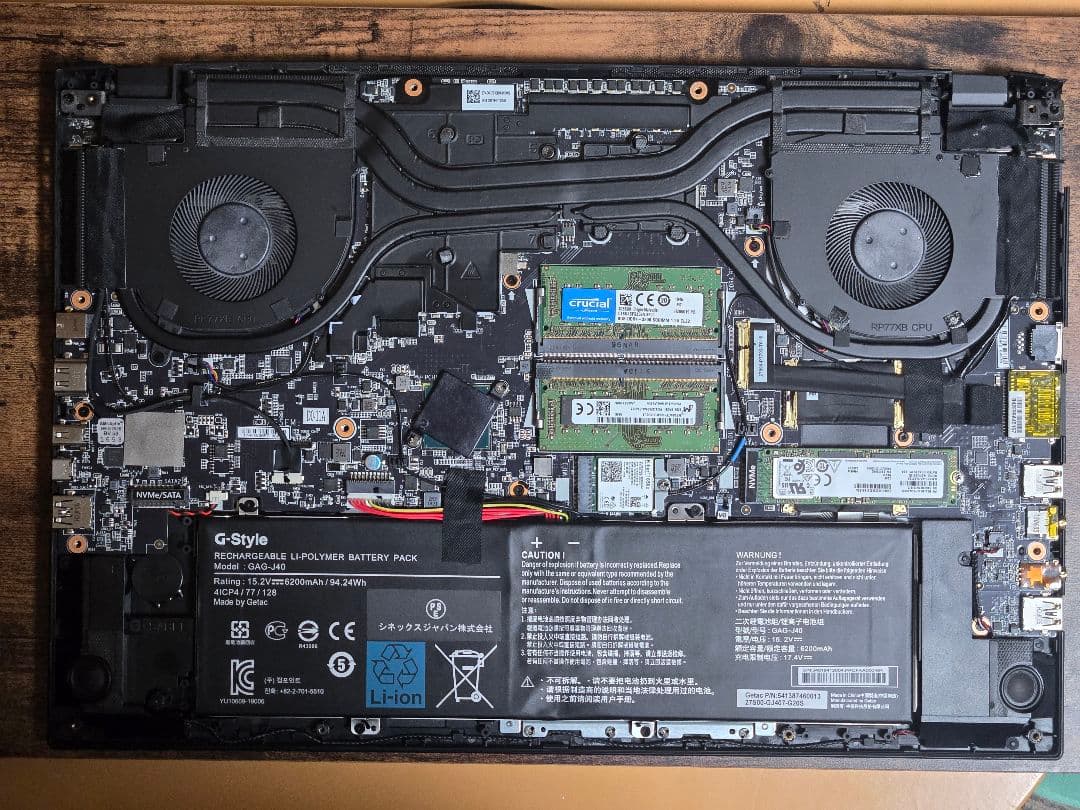 Windowsノート本体 GIGABYTE AERO 17 UHD i7-10875H RTX2060