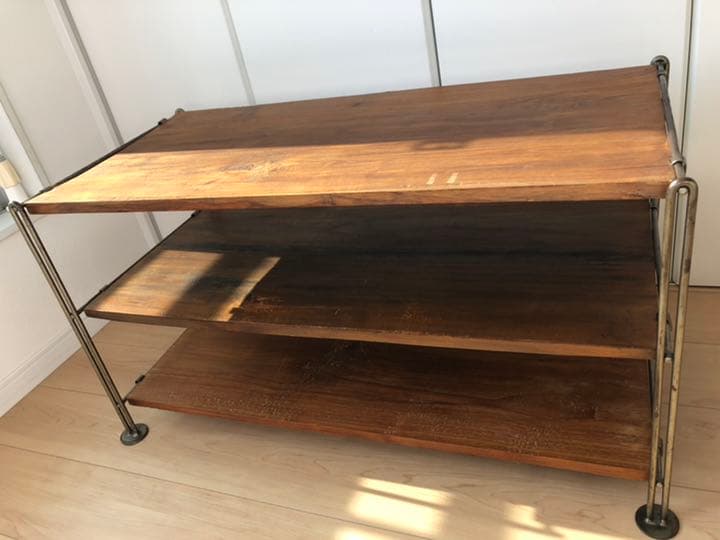 ＜a.depeche＞アデペシュ　アイアンシェルフ（1）オールドチーク