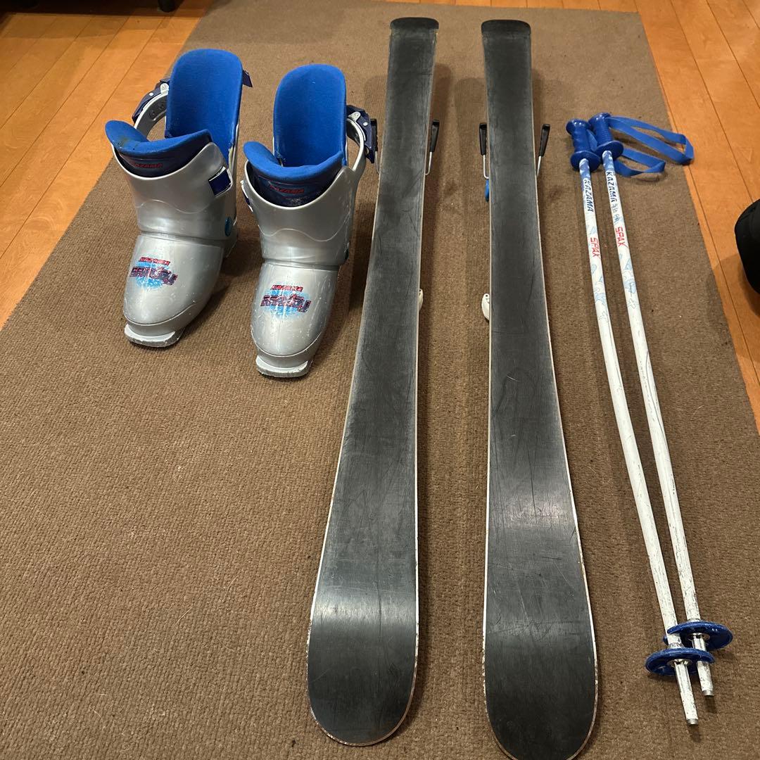 スキー板116cm 靴サイズ 21cm〜22cm