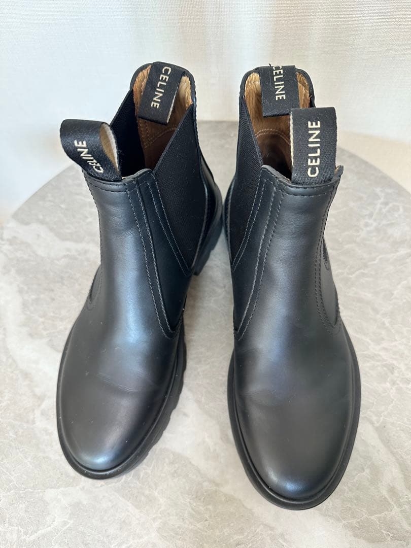 ⭐︎新春⭐︎CELINE マーガレット チェルシーブーツ ショートブーツ ブラック