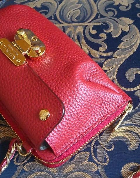 牛革/ 前ポケット付きウォレットバッグ