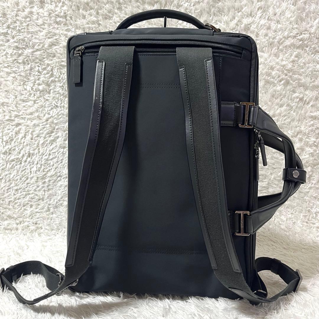 ✨美品✨TUMI ハリソン 3way コンバーチブル リュック2層式 ブラック