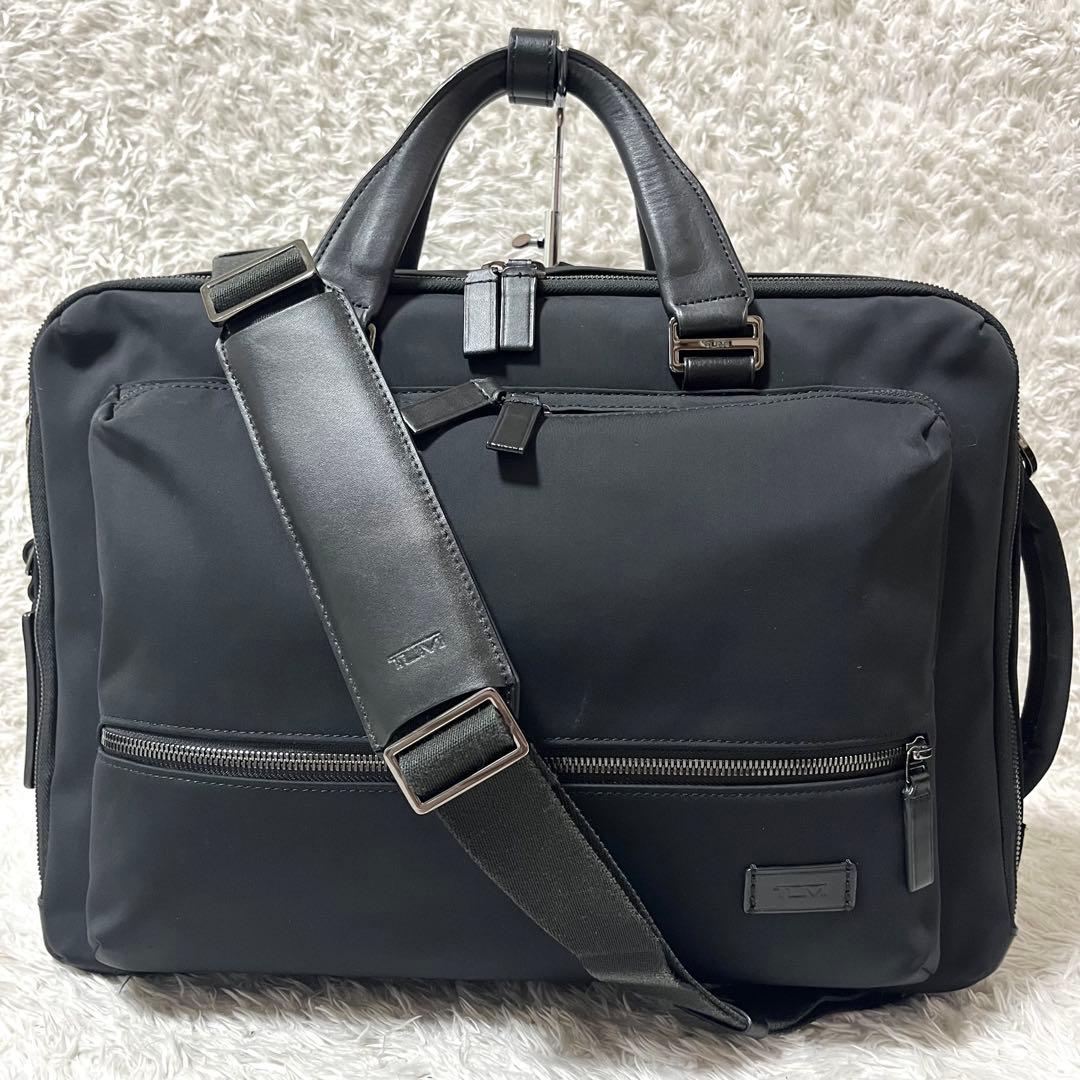 ✨美品✨TUMI ハリソン 3way コンバーチブル リュック2層式 ブラック