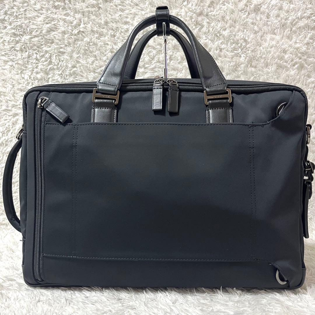 ✨美品✨TUMI ハリソン 3way コンバーチブル リュック2層式 ブラック