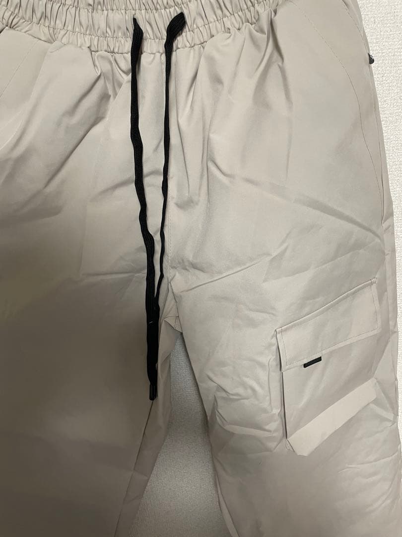 スキー スノーボード スノボ ウェア ホワイトベージュ 上下セット 男女兼用 M