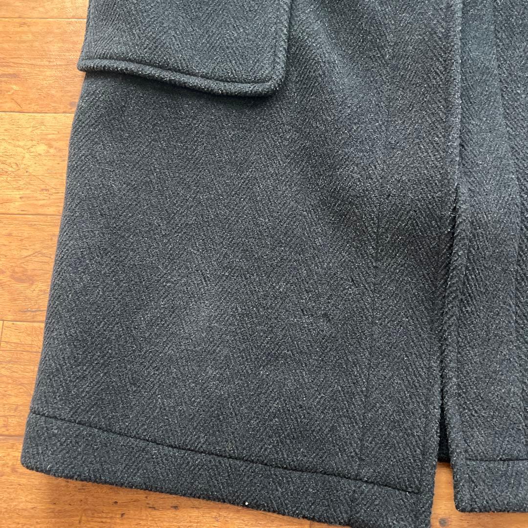 Burberry's ブラック ダッフルコート XL チェック