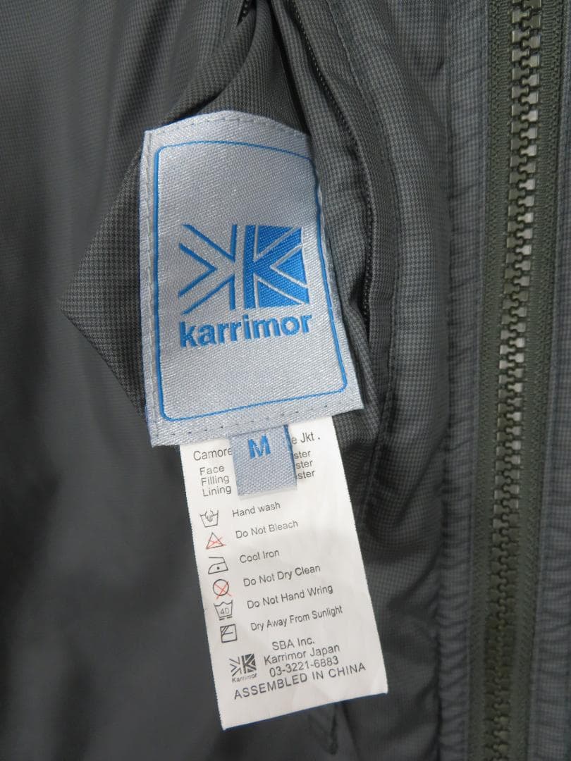 カリマー karrimor サーモライト リバーシブル ジャケット M 中綿入り
