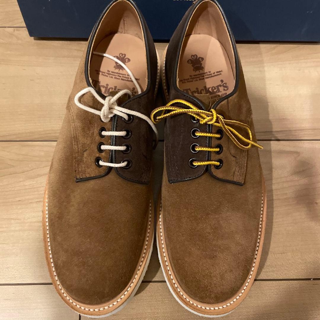 新品　Tricker's スエード 革靴　daniel　ダービーシューズ