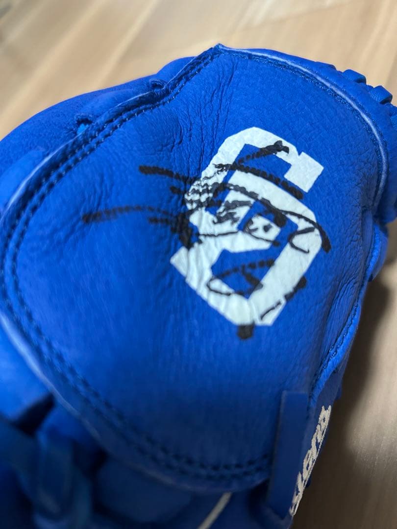 ★非売品★中日ドラゴンズ asics 軟式野球グローブ 若松駿太 直筆サイン
