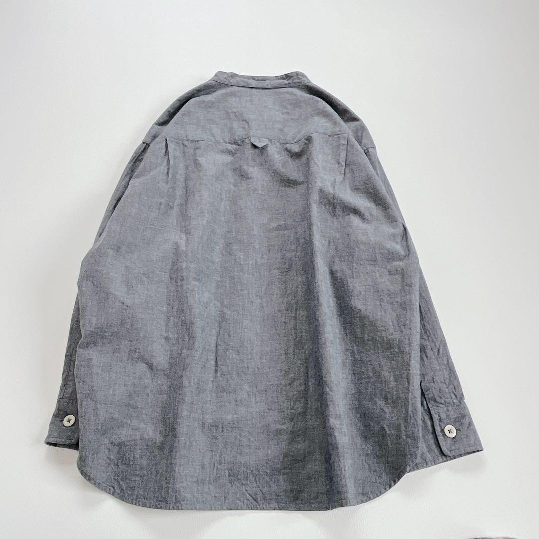 24年モデル✨MHL. バンドカラー　シャツ　コットン　長袖