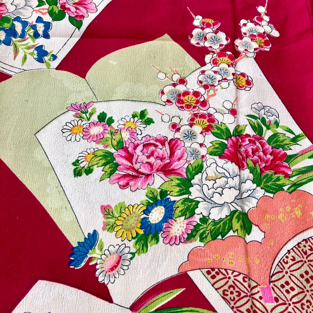 アンティーク　女の子　読本　着物　NO4