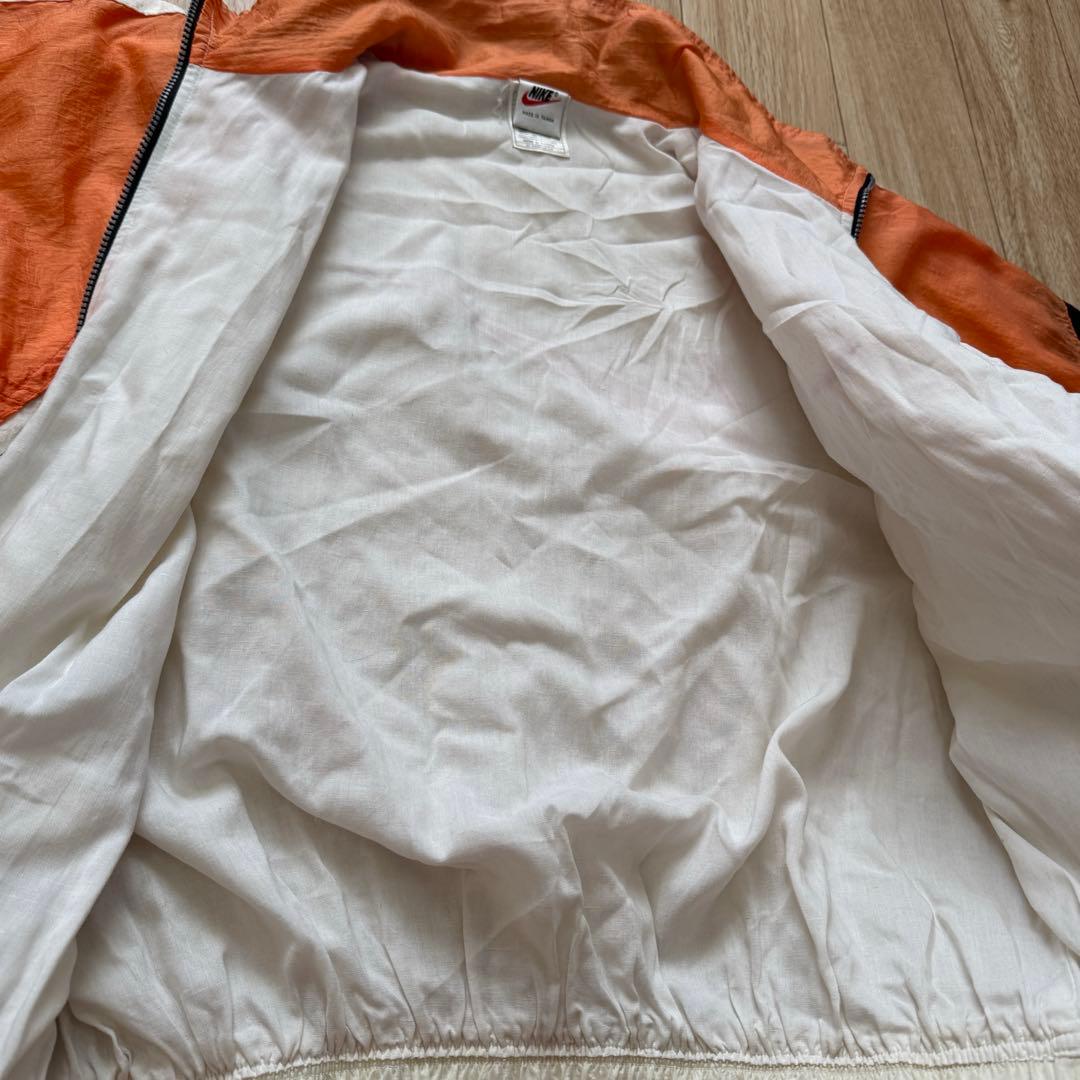 【希少】90s NIKE ナイロンジャケット 両面スウッシュ 短丈