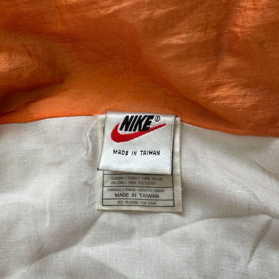 【希少】90s NIKE ナイロンジャケット 両面スウッシュ 短丈