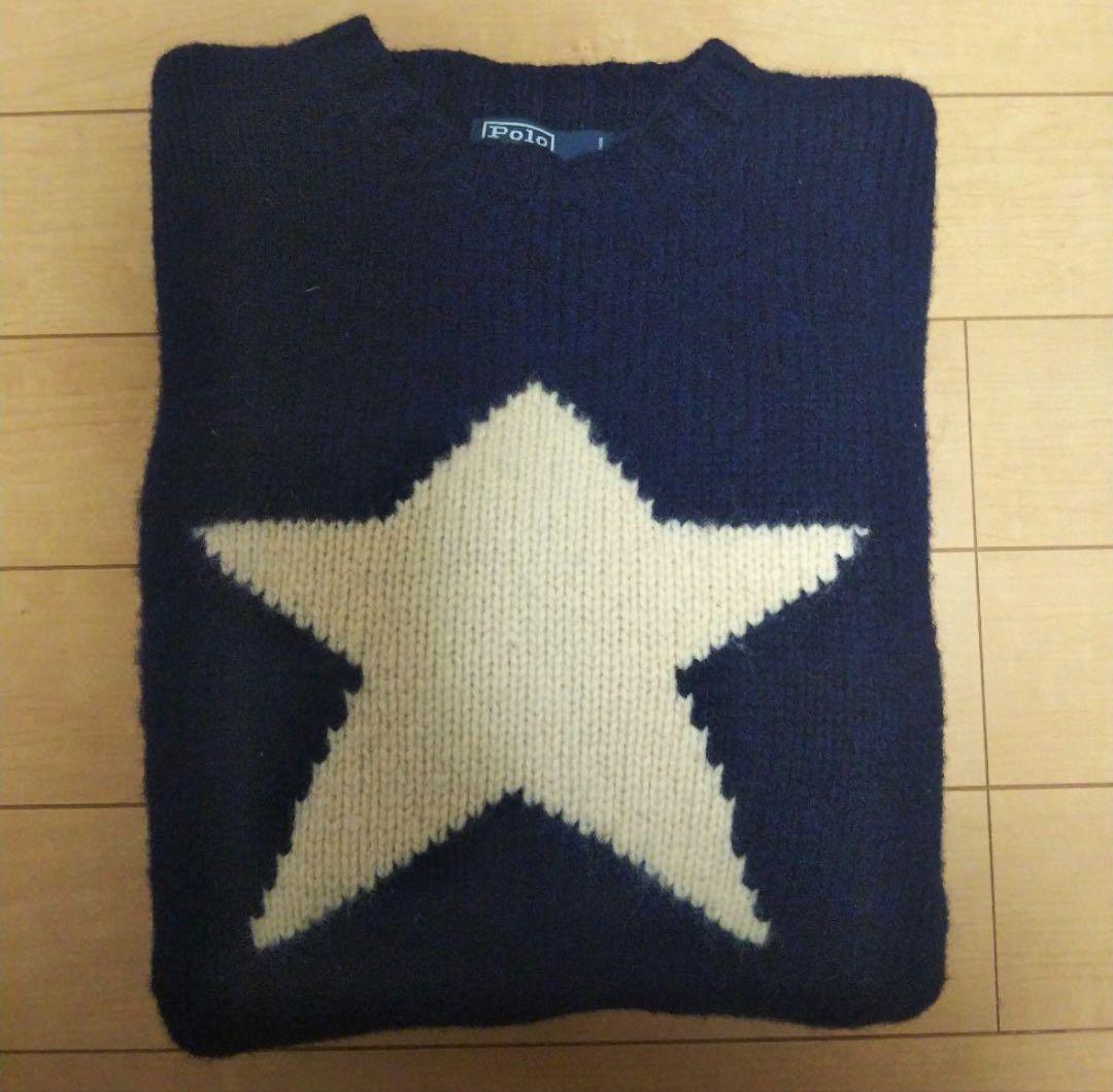 美品 ポロラルフローレン スター ニット サイズL