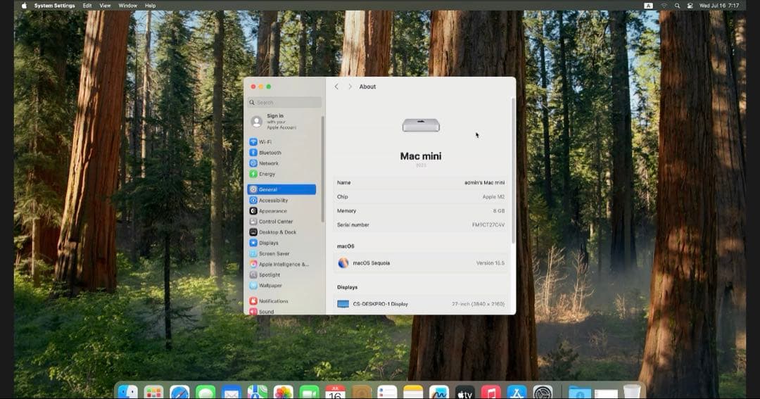 Apple M2 Mac mini メモリ8GB SSD256GB