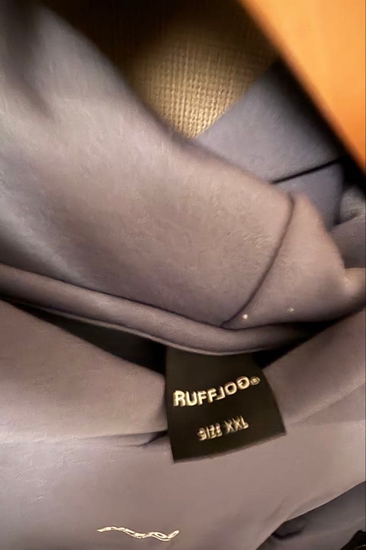 ゆうじRUFFLOG グレー フード付きパーカー XXL