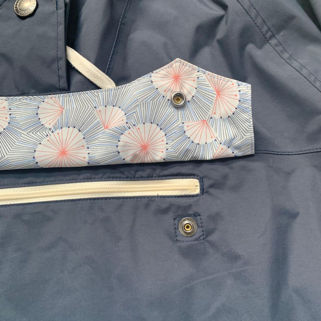 めんめん　定価2.5万　AIGLE エーグル　ポンチョ　ネイビー