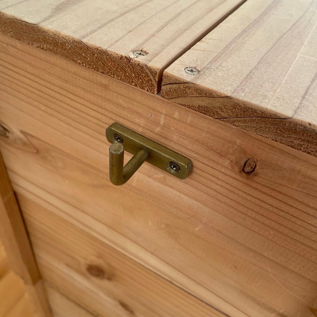 イエノlabo りんご箱　本棚　シェルフ　木製　3点セット　中古