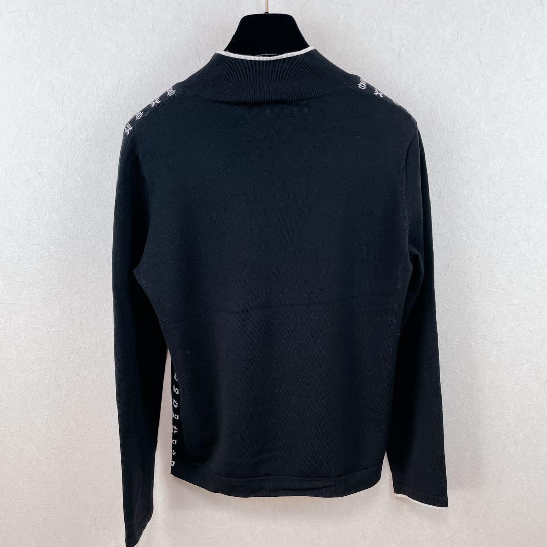 【新品未使用 スタジオピッコーネ】ピコ柄ふわふわウール素材リブニット38号