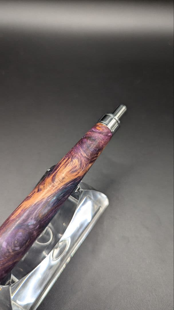 129ペン工房翌檜　スタビライズドウッドバーチバール　木軸シャーペン　ボールペン