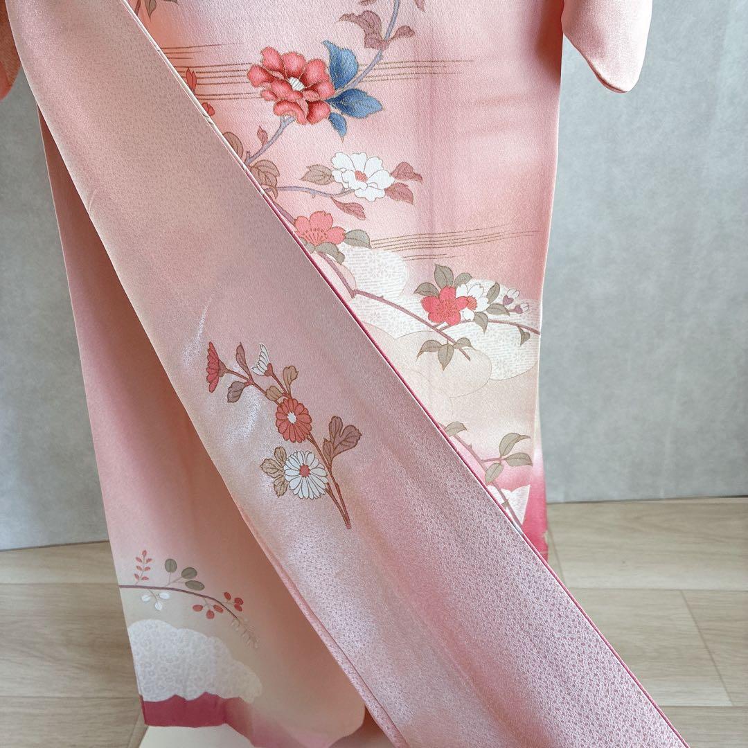 訪問着　フルセット　着物　正絹　やまと誂　入学式　金彩加工　上品な華やか　J10