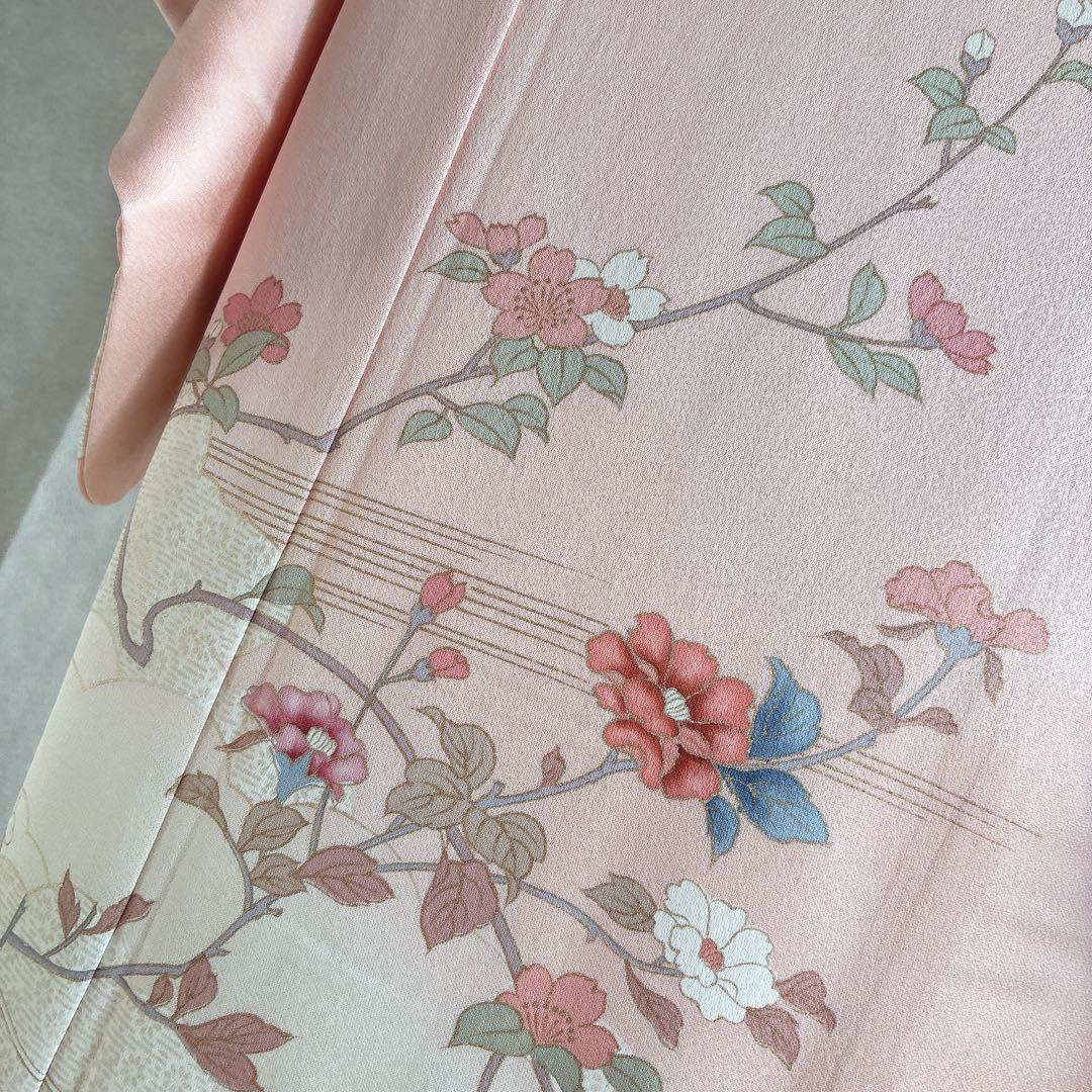 訪問着　フルセット　着物　正絹　やまと誂　入学式　金彩加工　上品な華やか　J10