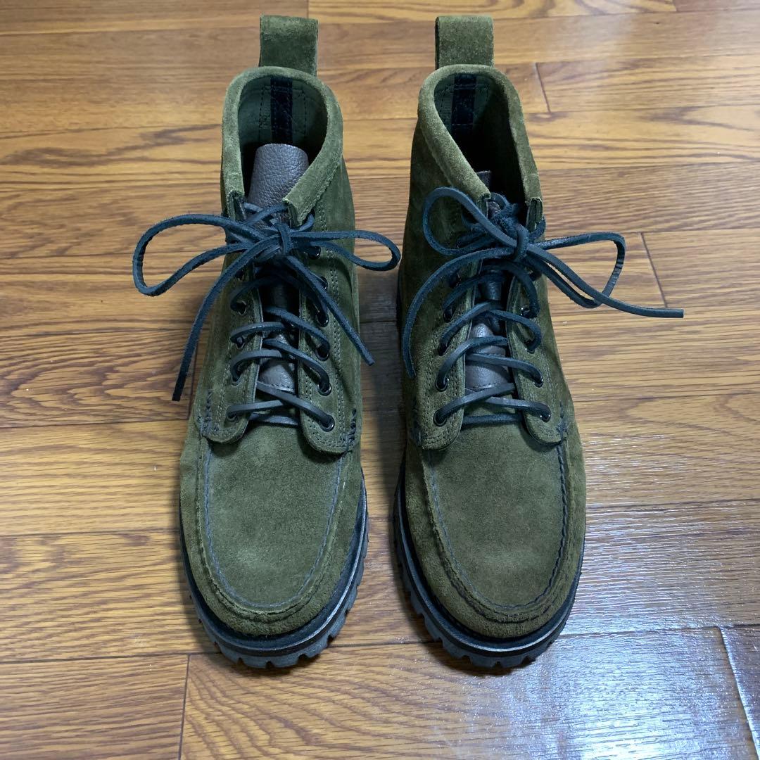 ユケテン モカシン ブーツ オリーブ angler boots