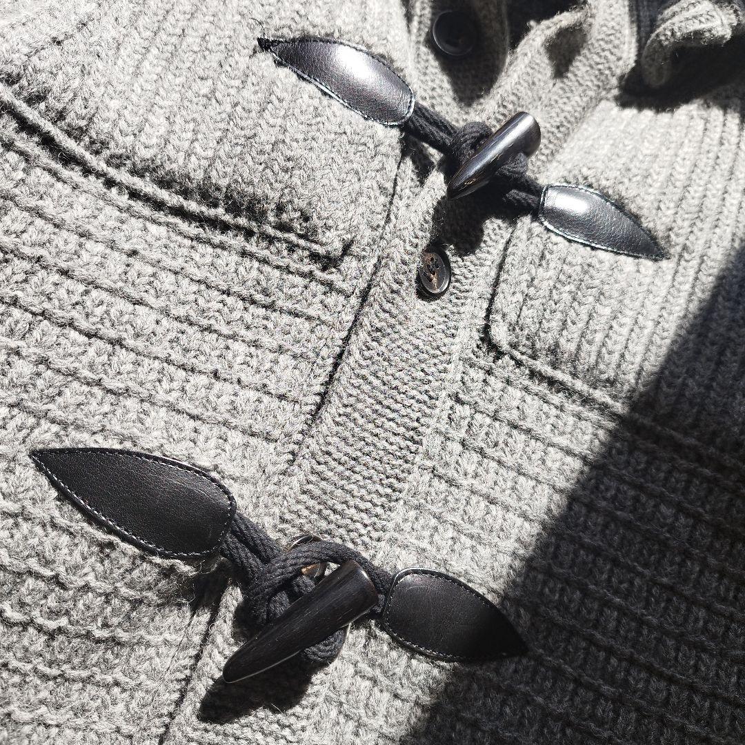 定価13.2万✨️ 完売品 AKM ニットダッフルコート Lサイズ グレー