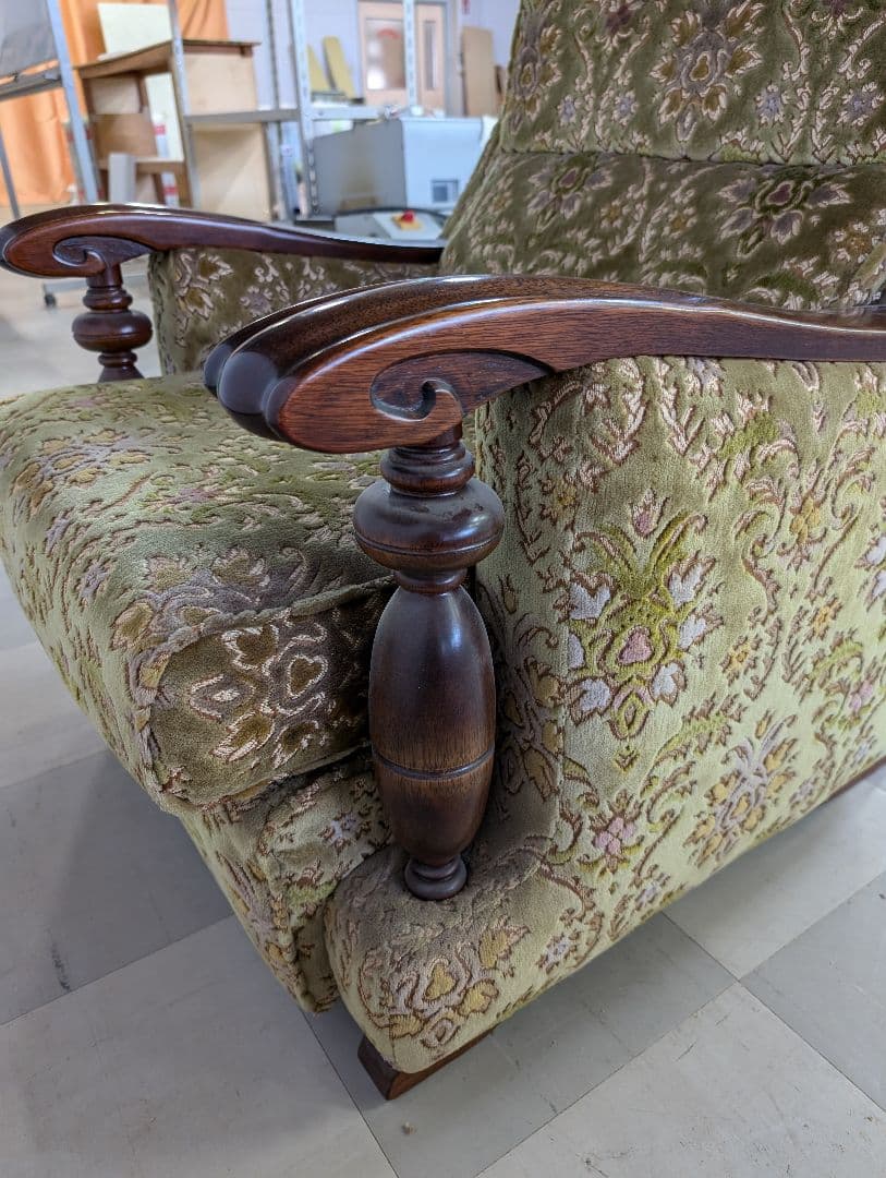 金華山　1Pソファ　一人掛けソファ　昭和レトロ　ソファヴィンテージ　レトロ