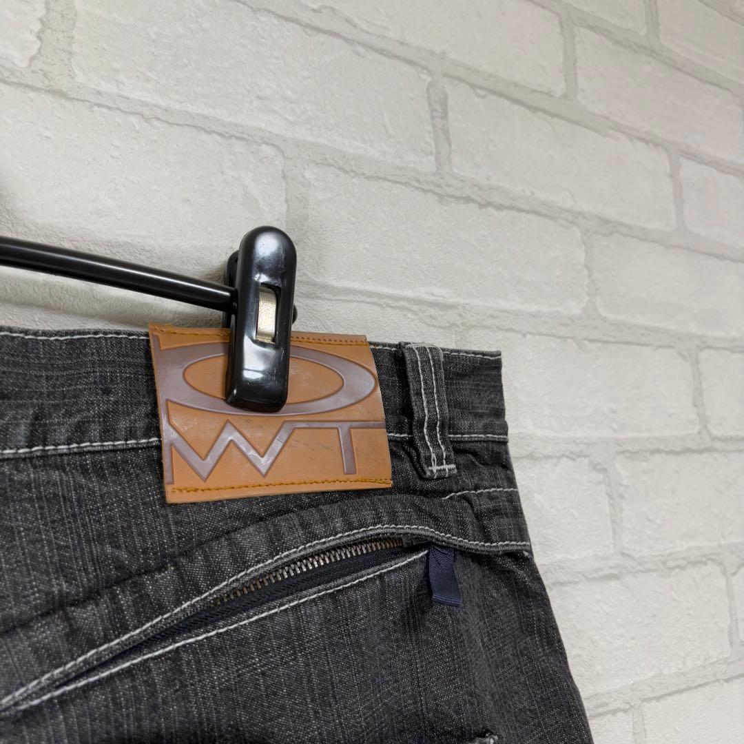 PWT 多ポケット 超極太 オーバーサイズ ブラックデニム バギーパンツ B系