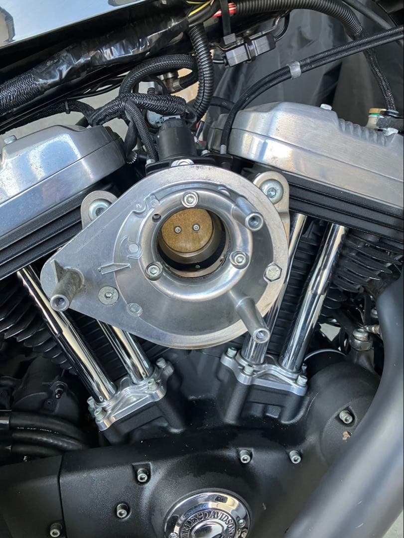 S&Sティアドロップエアクリーナカバー クローム