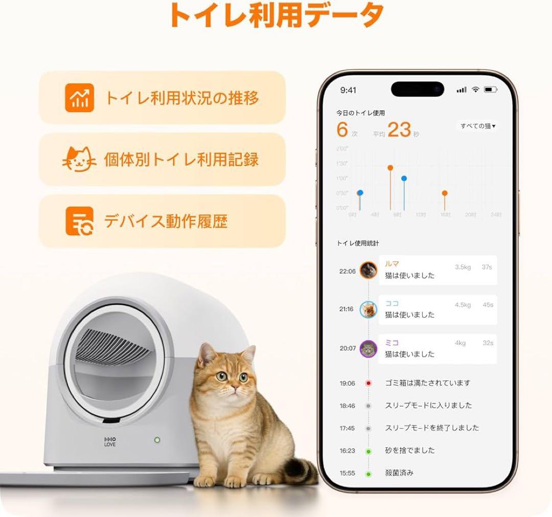 動作確認済み✨自動猫トイレ Pro AI搭載センサー UVライト 自動清掃