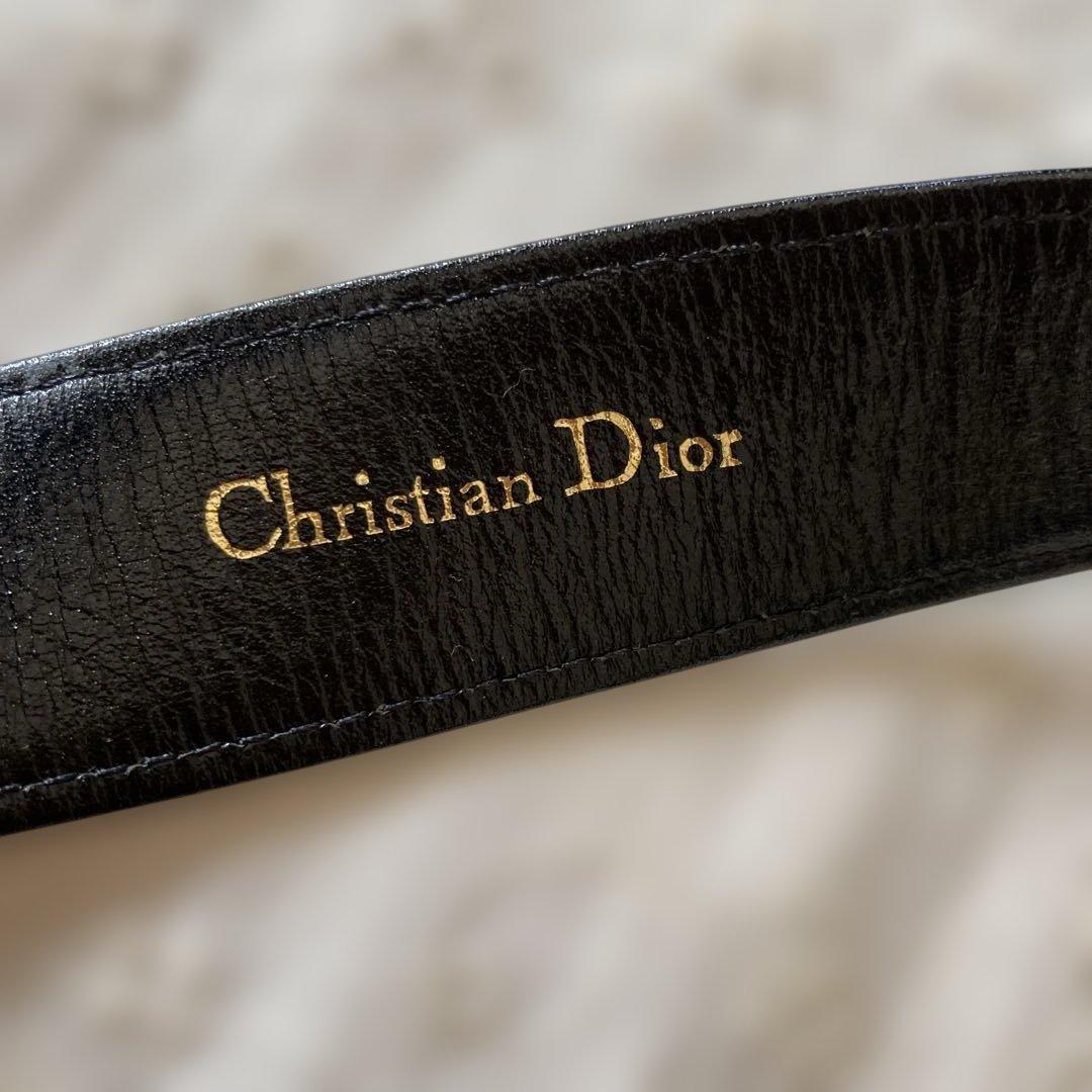 【美品】Christian Dior ベルトレディース トロッター柄