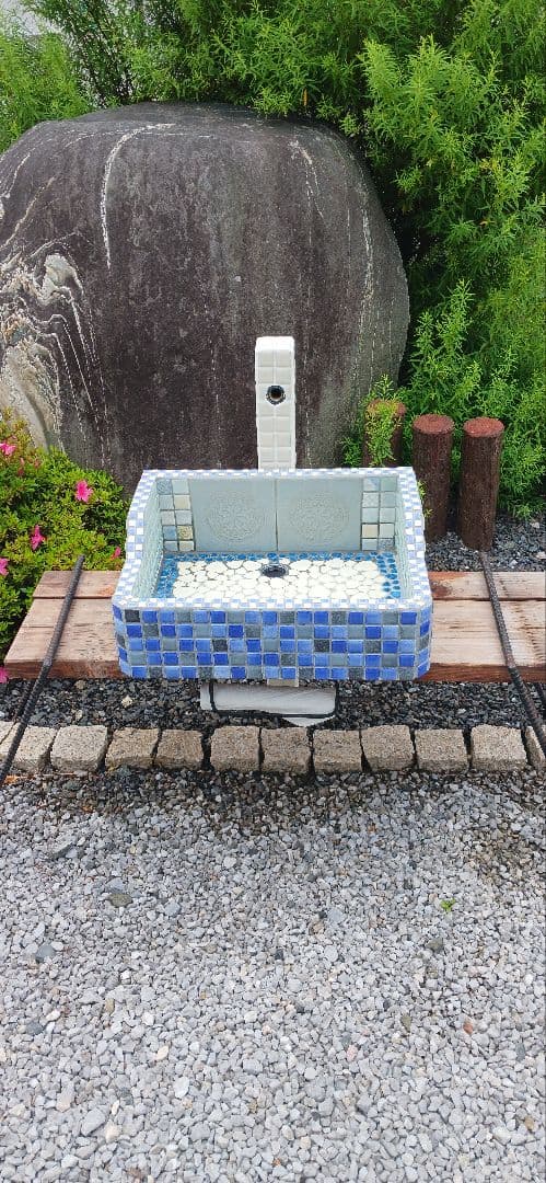 カサブランカタイルガーデンシンク約47cm×約37cm　スタンドセット