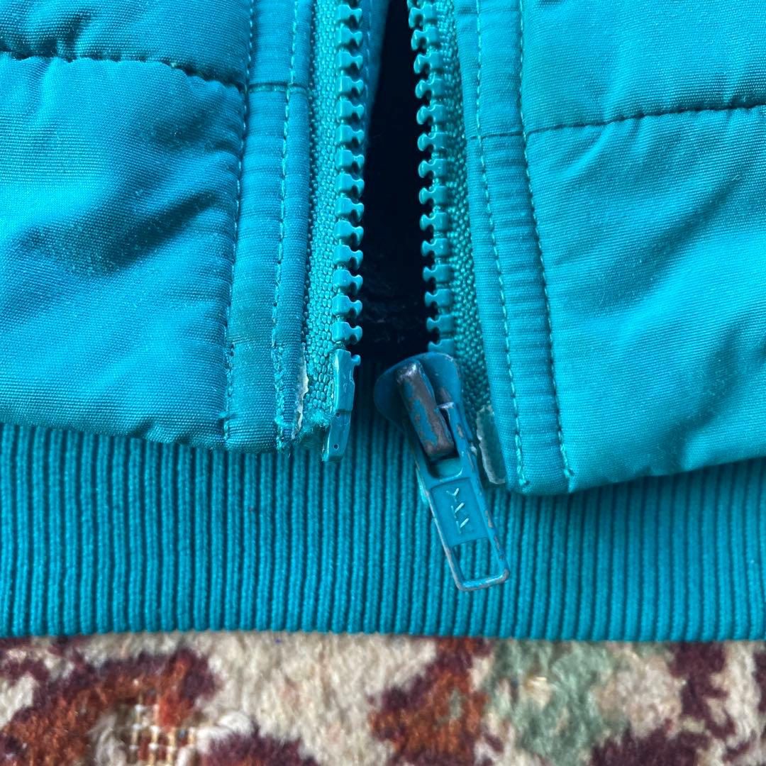 80s USA製 パタゴニア シェルドシンチラ ジャケット　ターコイズ　三角タグ