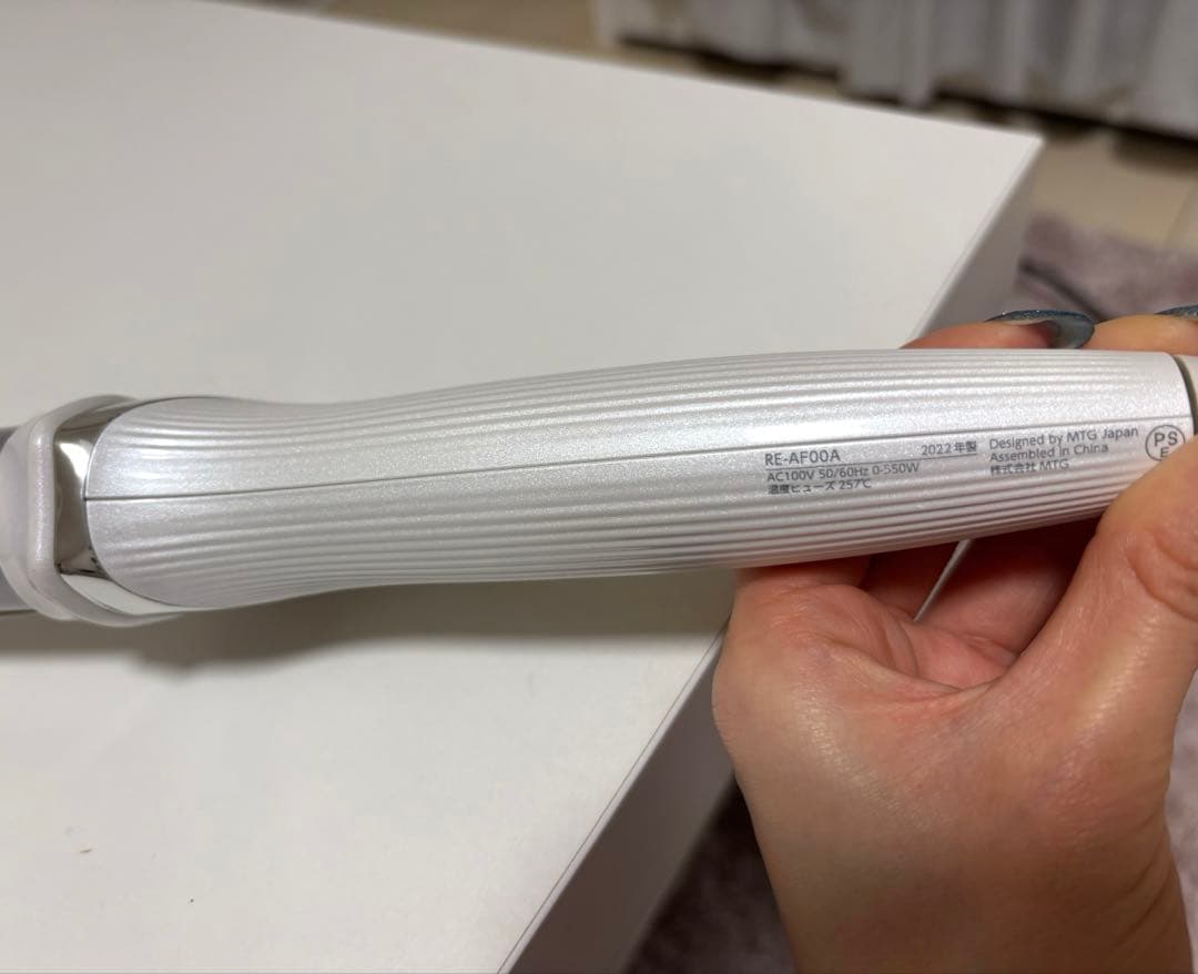 ホワイト カールヘアアイロン　32mm