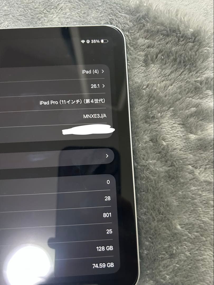 Apple iPad Pro 11インチ 第4世代 128gb wifiモデル