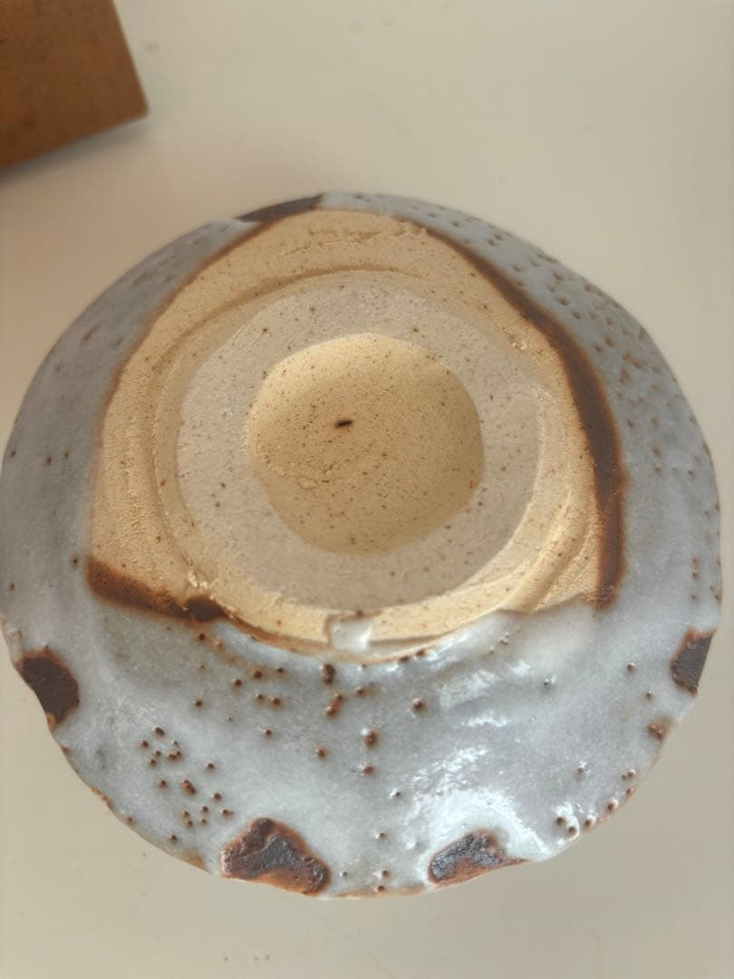 ビンテージ！志野焼　抹茶碗　茶道　作家作 新品桐箱入り