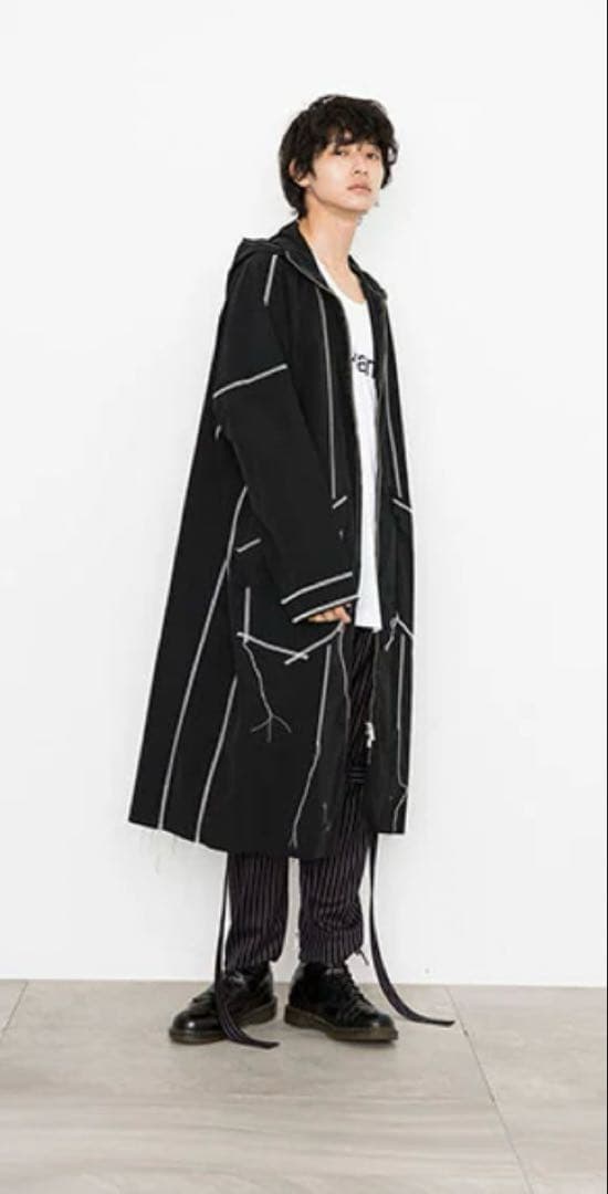 sulvam zip up rain coat ブラック　S