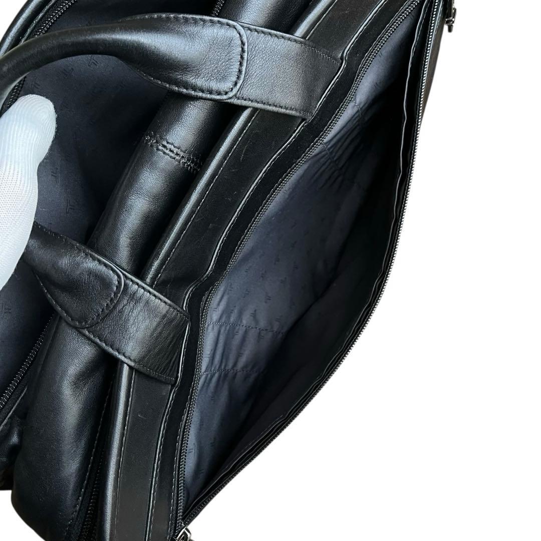 【美品】TUMI 96130D4 オールレザー 2WAY ビジネスバッグ 黒
