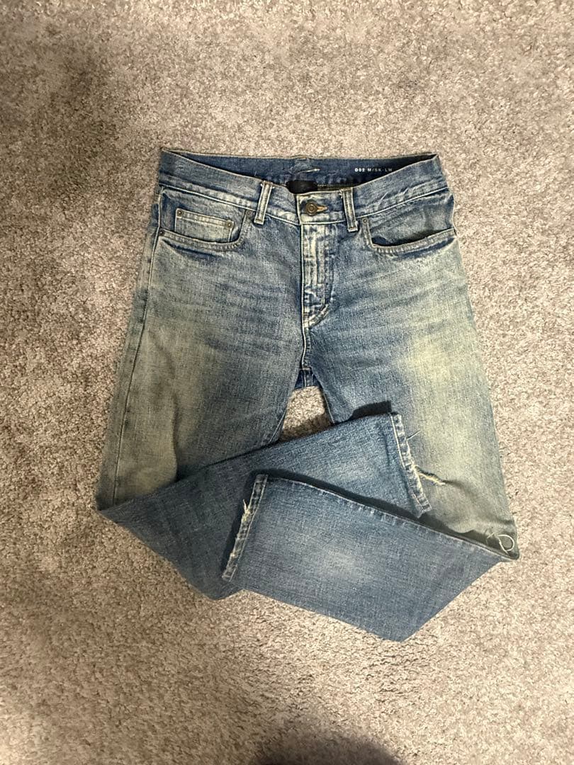 エディ期 15aw SAINT LAURENT PARIS クラッシュ デニム