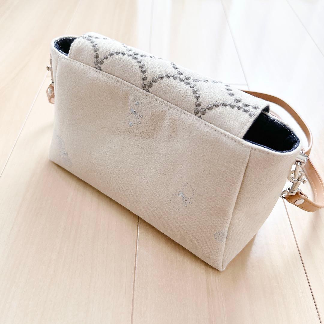 4482*ミナペルホネン☆ハンドメイド☆タンバリン ちょうちょbag