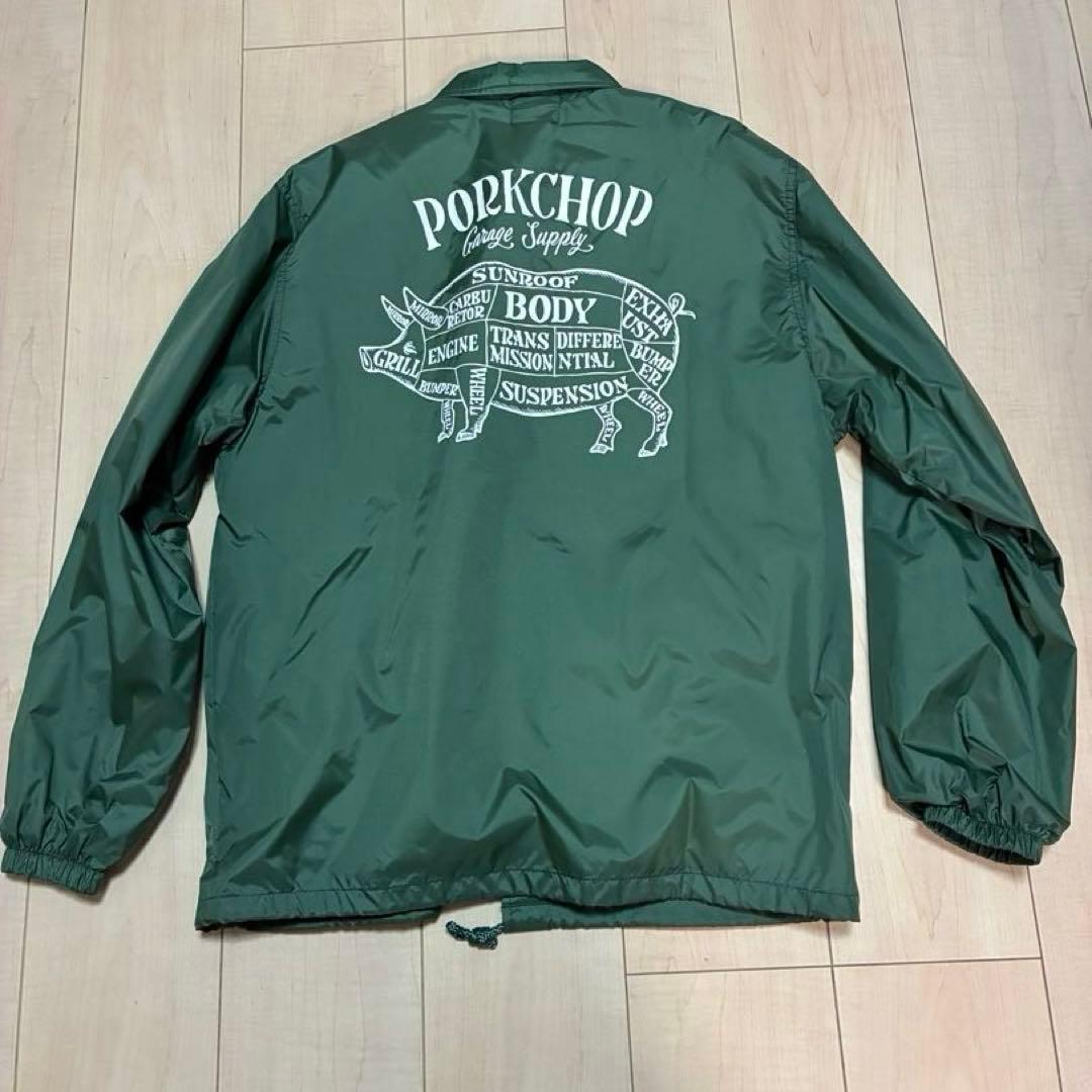 PORKCHOP ボアコーチジャケット 緑 S