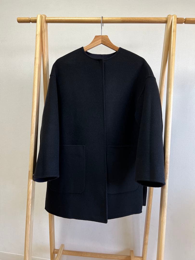 UNITED ARROWS バイカラー リバー ミドルコート　2025AW★今季